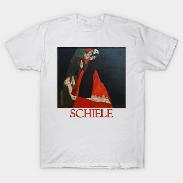 Cardinal and Nun by Egon Schiele T-Shirt by Naves